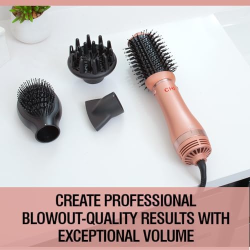 CHI Volumizer 4-in-1 Blowout Brush, Rose Gold - Image 4