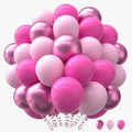 160Pcs Pink Balloons Metallic Pink Balloon,12 Inch Hot Pink Balloons Pink Metallic Pink Latex Balloons for Wedding,Baby Shower,Princess Theme Party Decorations by PAXILE