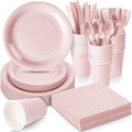 Dandat 350 Pcs Bridal Shower Decorations Baby Shower Party Supplies, Pink by Dandat