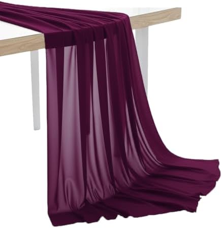 40 Yard Chiffon Fabrics, 44" Wide, Lightweight, Sheer – Eggplant by MDS