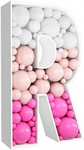 3FT DIY Mosaic Balloon Letter R Frame, Fillable Party Backdrop Decor by JW+Passion+-+Premium+Quality%2C+Made+With+Passion