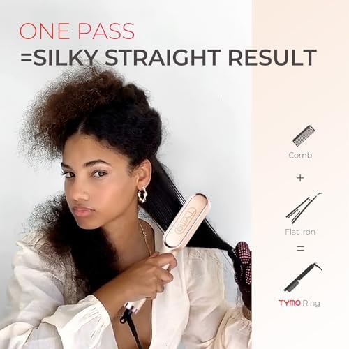 TYMO Ring Hair Straightener Brush, 2-in-1 Straightening Brush & Hot Comb - Image 3