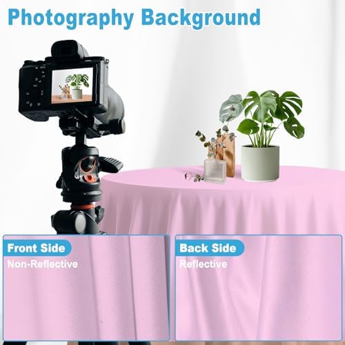 Pink Photography Backdrop for Photoshoot, Fabric, 10x10 FT - Image 6