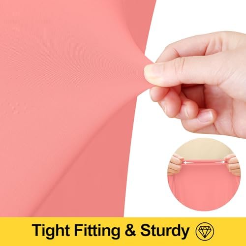 Smiry Spandex Elastic Fitted Table Cloth Skirt for 4FT Rectangle Table - Image 3