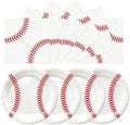 50 Pcs Baseball Plates and Napkins, 7 Inch Baseball Birthday Party Set by Unknown
