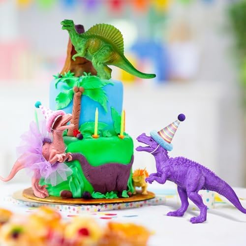 Weysat 27 Pcs Dinosaur Cake Topper for Girls Birthday Party - Image 5
