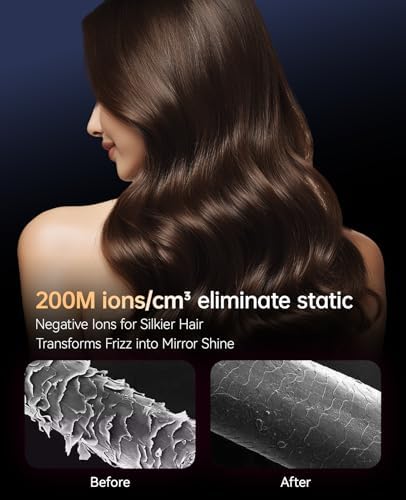 Hair Dryers for Women, CONFU Hair Dryer with Diffuser, Blow Dryers for Men, Hairdryer with Diffuser Attachment, Portable Lightweight Fast Drying Negative Ion Hairdryer for Home - Image 4