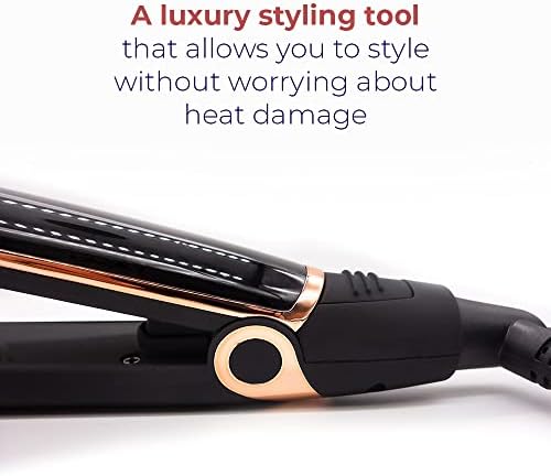 SRI Infrarose Titanium Styler – Professional Flat Iron with Floating Plates to Reduce Pulling – Hair Straightener for Curly, Damaged, Fine Hair, All Hair Types – Durable Design. - Image 6