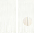 White Party Streamers Decoration - GREATRIL Foil Fringe Backdrop for Daisy Groovy Birthdays/Anniversary/Graduations/Bridal Shower/Cocktail/Prom/Gala - 3.2ft X 8.2ft - 2 Packs by GREATRIL