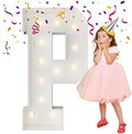 4FT Marquee Letters, Large Light Up Letters P for Prom Party Decor by MerryMosaics
