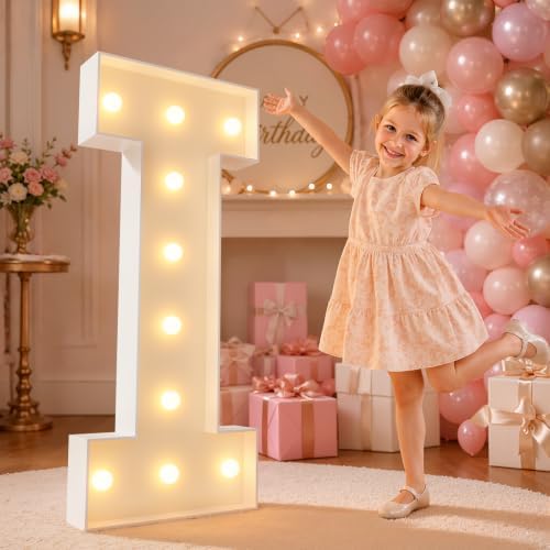 imprsv 4FT Marquee Letters Large Light Up Letters I for Party Decor by Letsmakeitimpressive