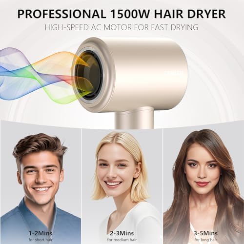 Faster Drying All Hair Types Hair Dryer,Ionic Blow Dryer(Iridescent) - Image 3