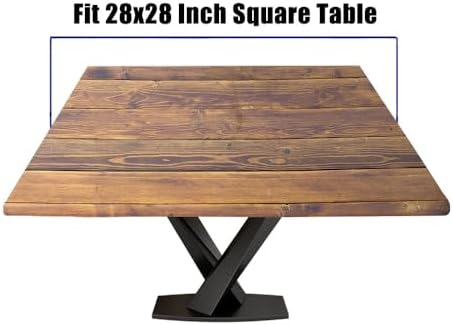 Square Fitted Table Topper Covers for Square Table 28"x28" - Image 2