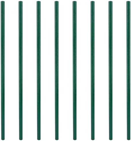 Myard 32'' Classic Hollow Round Iron Heavy-Duty Deck Balusters, Green by Myard