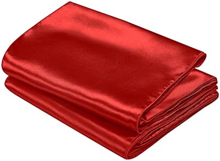 SiinvdaBZX 12 Pcs Red Satin Table Runner 12 x 108 inches Long - Image 7