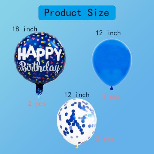 Birthday Decoration Set Colorful Happy Birthday Banner Balloon for Party Decorations and Party Supplies (Birthday P) - Image 2