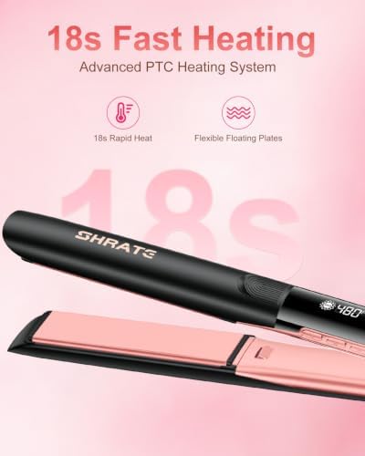 SHRATE Flat Iron Hair Straightener | 2 in 1 Flat Iron and Curler | 1.2 Inch - Image 6
