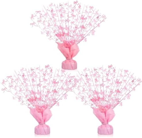 3 Pcs Pink Bow Table Decorations by CraftyDream
