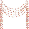 Outus 5 Pieces Rose Gold, Champagne Round Dots Garland Party Hanging Decor by Outus