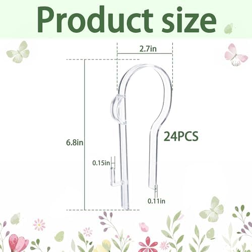 moonoom 24 Pcs Wedding Church Pew Clips, Ceremony Aisle Chair Hangers, Wedding Pew Bow Hooks for Ceremony Banquet Party Receptio Bow Garland Wreath Flowers Holder - Image 2