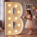 imprsv Marquee Light Up Letters, 4FT Marquee Letters Mosaic Letter for Balloons for Birthday Wedding Engagement Party Decor, Large Marquee Letters for Party Decoration Arch Kit Decorations Letter B by Letsmakeitimpressive