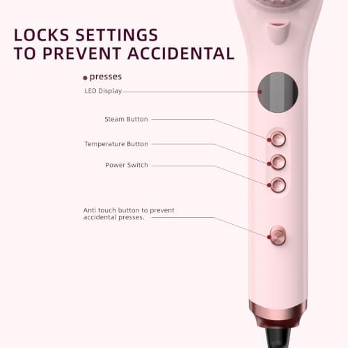 Steam Hair Straightener Brush, Straightening Brush for Curly Hair, Fast Salon Results with Less Damage, Anti-Frizz and Hair Nourishment - Image 7