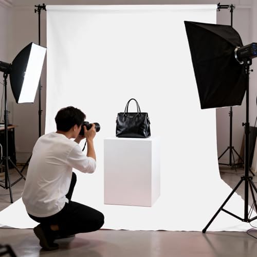 White Photography Backdrop for Photoshoot, Fabric 6x9ft - Image 4