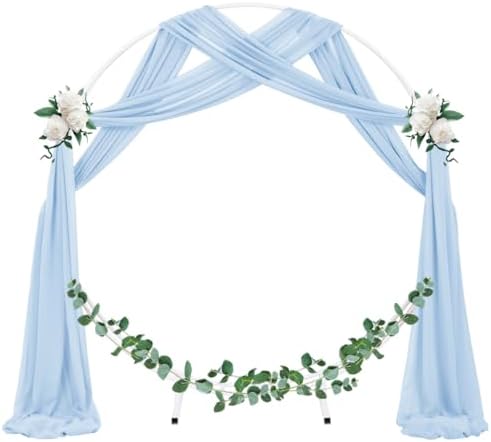 Wedding Arch Draping Fabric Sheer Chiffon Curtain Drape Wedding Party Decor - Image 2