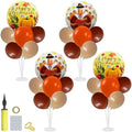 Thanksgiving Decorations, 4 Set Orange Brown Balloon Stand Kit by Klyroish