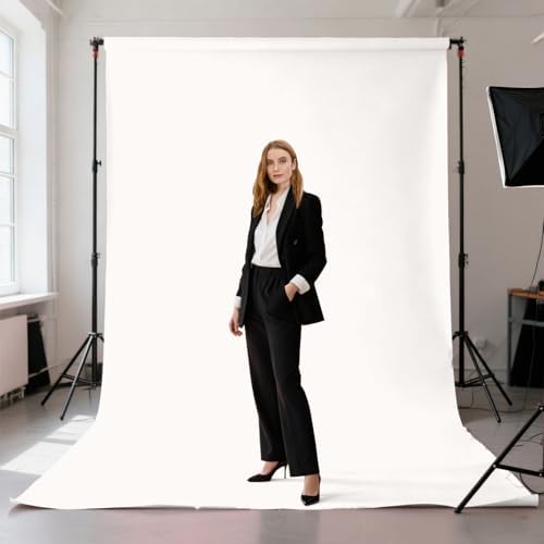 Ivory Photography Backdrop for Photoshoot, Fabric 6x9ft - Image 2