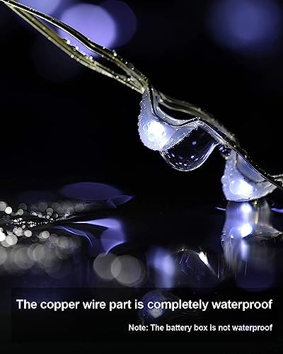 20 Pack Fairy Lights Battery Operated 3.3ft 20 LED Mini String Lights Copper Wire Twinkle Lights for Mason Jars Festivals Wedding Christmas Party Centerpiece Table Decorations, Warm White & Cool White - Image 6