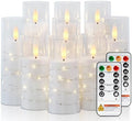 Raycare 9 Pcs Flameless Battery Operated Pillar Candles with Remote Timer by Raycare