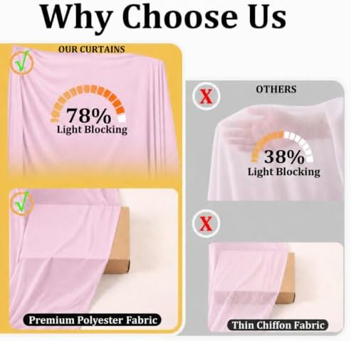 10x10 FT Pink Backdrop Curtains for Weddings, Parties and Photo Booths - Image 3