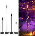 4PCS Adjustable Black Metal Candle Holders for Tables & Floor by VINCIGANT