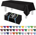 Grandipity Plastic Table Cloth Disposable 12 Pack 54” x 108” Rectangle by Grandipity