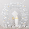 Voircoloria 90pcs Clear Balloons Garland Arch Kit, 18 12 10 5 Inch by Voircoloria