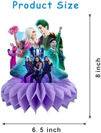 8Pcs Zombies Honeycomb Table Centerpiece Zombies Birthday Party Supplies Table Decorations for Kids Party Decorations - Image 3