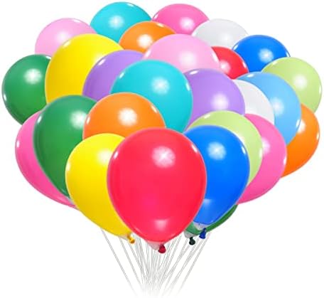 400 Pack Rainbow Balloons - 5 Inch Assorted Colors Mini Latex Helium Balloons Bulk (12 Kinds) by BAOKUANHU