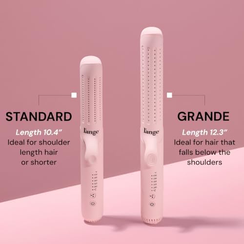 L'ANGE HAIR Le Duo Grande 360° Airflow Styler | Curl & Straighten with One Tool | 5.3" Snag-Free Titanium Plates | Cooling Air Vents to Set Curls | Adjustable Temp & Auto Shut-Off | Blush - Image 2