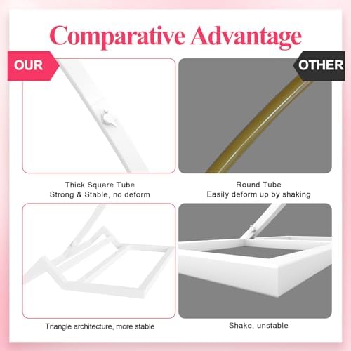 Wokceer Round Backdrop Stand 8FT White Wedding Balloon Arch Stand for Party - Image 5