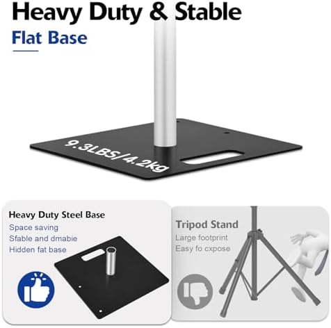 Hecis Pipe and Drape Backdrop Stand,8ft x 10ft Backdrop Stand, Adjustable Metal Heavy Duty Wedding Background for Parties Birthday Party Baby Shower Wedding Decorations - Image 2