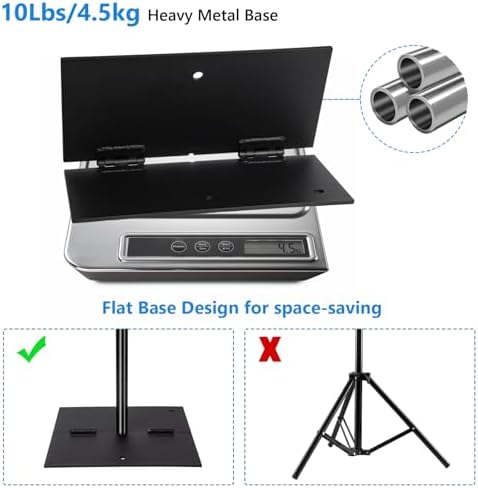 SLOW DOLPHIN Heavy Duty Backdrop Stand10ft x 8.5ft Adjustable Background Support System Kit with Steel Base for Photography, Photo Backdrop Stand for Parties Birthday, Photo Booth Video Studio - Image 3
