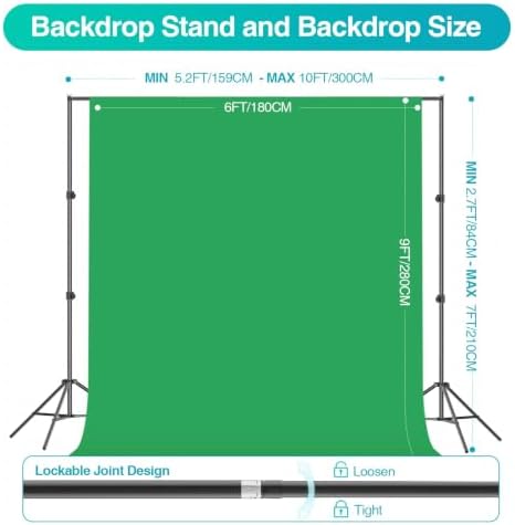 EMART 7 x 10 FT Photography Lighting Kit with 85W LED Bulbs for Portrait - Image 2
