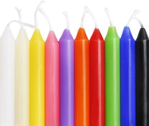 100 Pack 4 Inch Multicolor Taper Chime Candles - Image 2