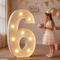 imprsv Large Marquee Numbers, 3FT Light Up Numbers 6 for Party Decor by Letsmakeitimpressive