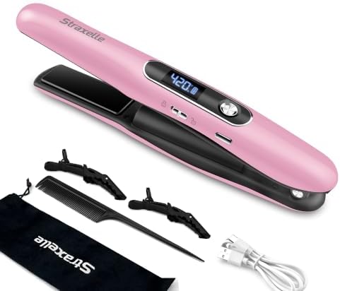 Mini Cordless Hair Straighteners and Curler,Travel Essential by Unknown