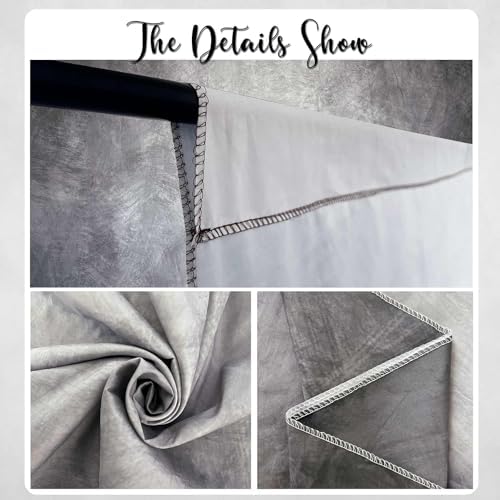 Abstract Photography Backdrop for Photoshoot 8x12ft,Grey,No Stand - Image 5