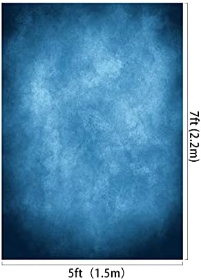 Kate 5x7ft Dark Blue Abstract Backdrops Blue Portrait Professional Backgrounds Retro Backdrop - Image 2