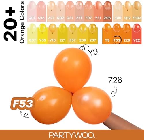 PartyWoo Burnt Orange Balloons 140pcs Different Sizes of 18 12 10 5 Inch Terracotta Rust Fall Color Autumn Boho Balloon Arch Kit Garland for Thanksgiving Halloween Fall Party Decorations Orange-F53 - Image 4