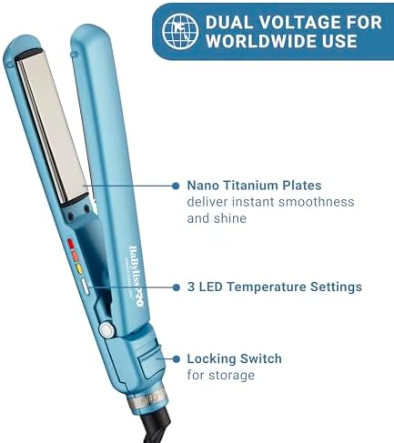 BaBylissPRO Nano Titanium Professional Nano Light Ionic Dual-Voltage Lightweight Hair Dryer - Image 3